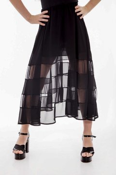 Pollera Julia Negra - comprar online