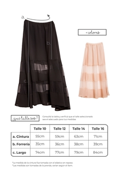 Pollera Julia Negra - Aker