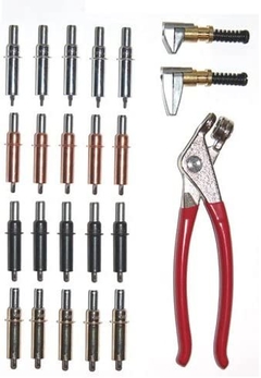 Kit 20 Remaches Autoremovibles + 2 prensas + Pinza Cleco - comprar online