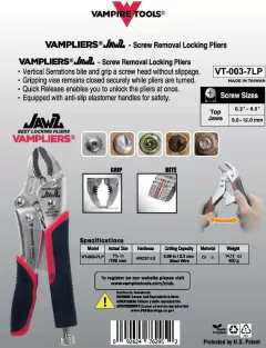Pinza Presion Extractora Tuercas Redondeadas/oxid Vamplier - tienda online