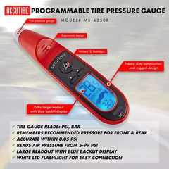 MEDIDOR DIGITAL DE NEUMATICOS UNIVERSAL PROGRAMABLE ACCUTIRE - comprar online