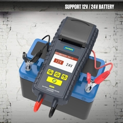 ANALIZADOR DE BATERIAS, ARRANQUE Y CARGA 12 - 24V CON IMPRESORA AUTOOL en internet