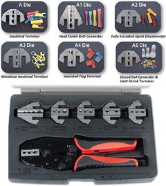 PINZA CRIMPEADORA TERMINALES 6 CABEZAS INTERCAMBIABLES ASTRO PNEUMATIC - comprar online