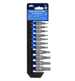 JUEGO DE 11 TUBOS CON PUNTAS TORX TAMPER DE T8 A T55 OTC