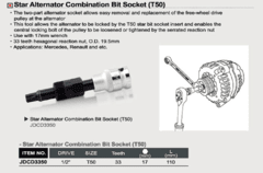 SET EXTRACTOR DE POLEAS T50 TOPTUL - comprar online