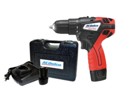 TALADRO HEAVY DUTY MANDRIL AUTO AJUSTABLE 3/8" 12V + 2 BATERIAS ACDELCO (SERIE G12) - comprar online