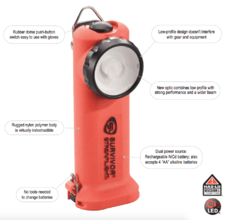 LINTERNA SURVIVOR LED C4 NARANJA STREAMLIGHT - tienda online