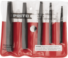 JUEGO DE 5 PIEZAS PARA EXTRAER TORNILLOS ROTOS PROTO - comprar online