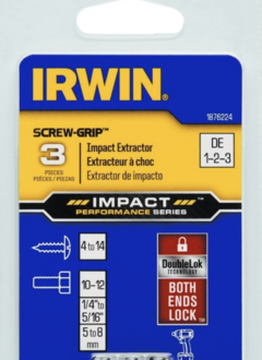 SET DE 3 EXTRACTORES DE IMPACTO DE TORNILLOS REDONDEADOS IRWIN - AYR Tools