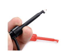 SET 2 MINI PINZAS DE PRUEBA TIPO GANCHO PARA TESTEOS ELECTRICOS 500V / 5A ESI - comprar online