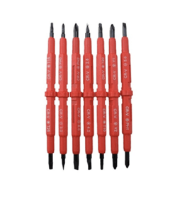 JUEGO DE 7 DESTORNILLADORES AISLADOS DOBLES INTERCAMBIABLES 500V SIBOTE - comprar online