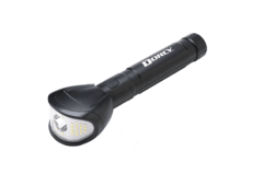 LINTERNA LED WIDE BEAM 220º 850 LUMENS BRILLO AJUSTABLE DORCY