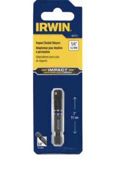 ADAPTADOR 51MM ENCASTRE 1/4 A 1/4 ALTO IMPACTO PROFESIONAL IRWIN