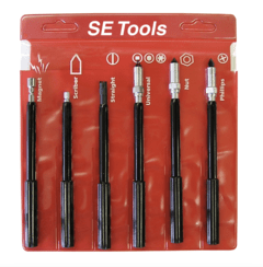 KIT SUJETADOR Y PRESENTADOR DE TORNILLOS Y TUERCAS 6 PIEZAS DE NYLON NO CONDUCTIVOS S.E.TOOLS
