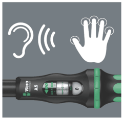 TORQUIMETRO ENCASTRE DE 1/4" 2.5 A 25 Nm CLICK-TORQUE A5 WERA - tienda online