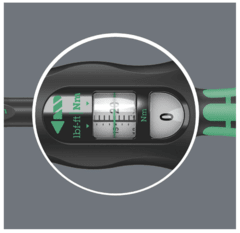 TORQUIMETRO ENCASTRE DE 1/4" 2.5 A 25 Nm CLICK-TORQUE A5 WERA - comprar online