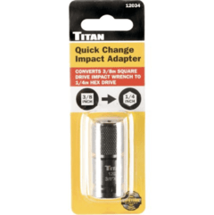 ADAPTADOR DE PUNTAS 3/8" a 1/4" ALTO IMPACTO DE CAMBIO RAPIDO TITAN - comprar online