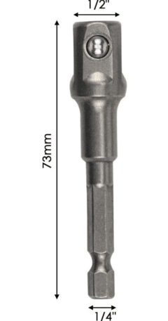 ADAPTADOR 73MM ENCASTRE 1/4 A 1/2 ALTO IMPACTO HANSON - comprar online