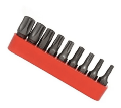 Juego De Puntas Torx Tamper De 5 Puntas 9 Pzas Rampro - tienda online