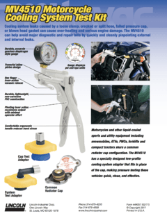 KIT PROBADOR DEL SISTEMA DE ENFRIAMIENTO / RADIADORES MOTOS MITYVAC en internet