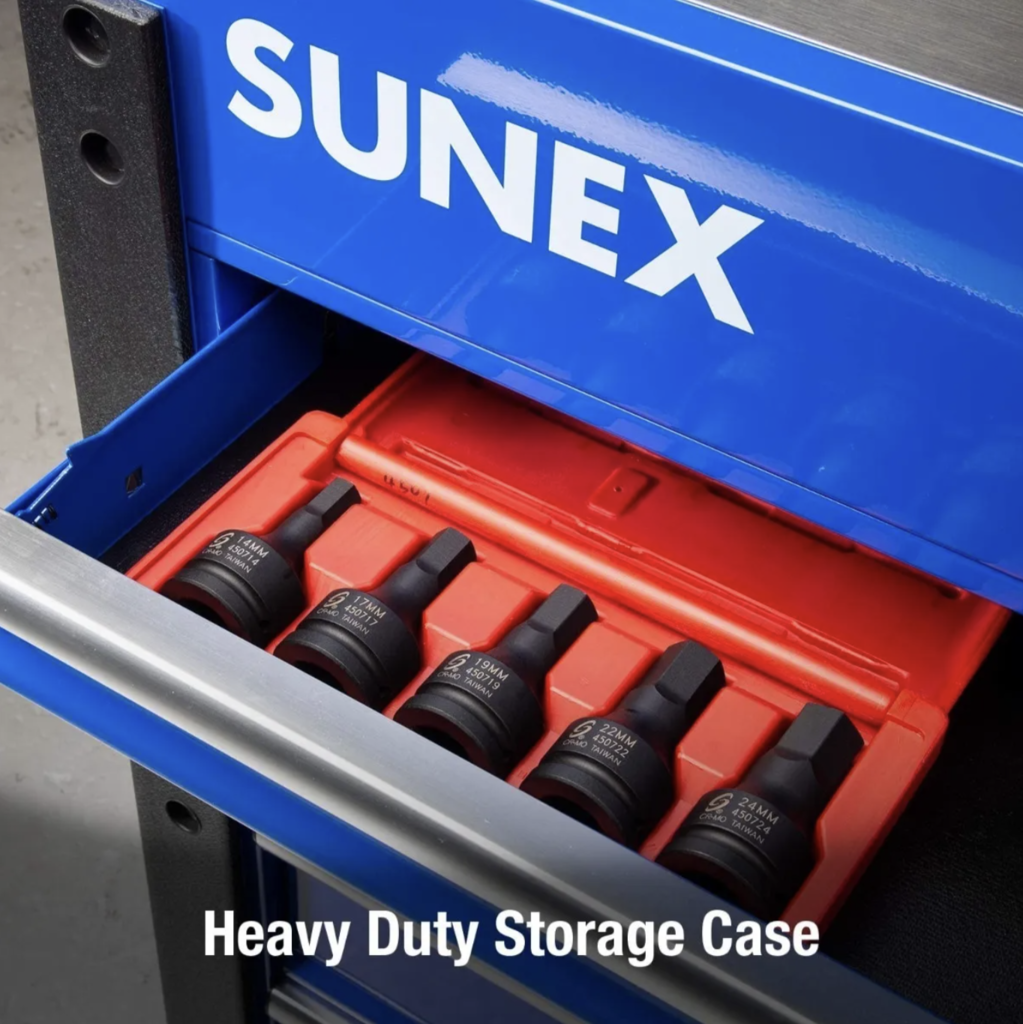 Sunex 815um - Llave De Vaso De Impacto Universal (1/4", 15 Mm