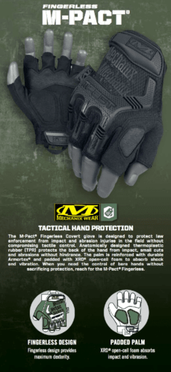 Guantes Tàcticos Originales Fingerless De Mechanix Tamaño M - tienda online
