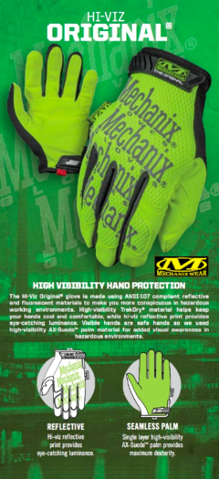 GUANTES ORIGINALES HI-VIZ MECHANIX TAMAÑO M en internet