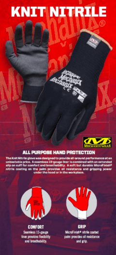 Guantes De Nitrilo Mechanix Tamaño L / XL - tienda online