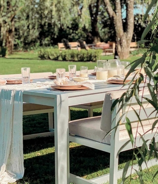 Bancos para mesa de comedor living pampa - comprar online