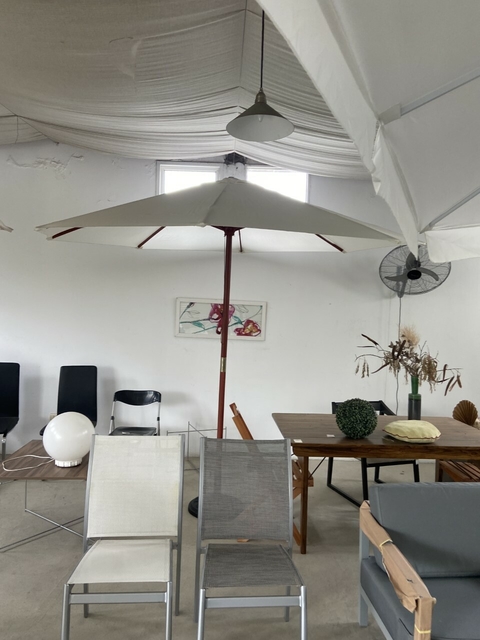 Parasol 350m palo central madera