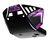 Cubrecarter Plastico Alto Impacto Negro Xr Magenta Tornado