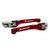 Manijas Palancas Cnc Rojas Biker Rebatibles