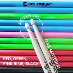 Baquetas custom Solobeat (Rosadas) - VIVA LA MERCH! La tienda online del ROCK!