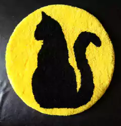 Alfombra Gato Negro