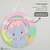 Placa Flâmula Redonda - Elefantinha Candy Color - comprar online