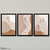 Trio Quadros Decorativos - Abstrato Silhueta - comprar online