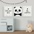 quadros para decoração quarto de bebê panda sonhe grande
