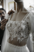 Square Garden con mangas abullonadas Wedding Dress - Carlos II Molina