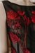 Red and Black Voile Dress - tienda online