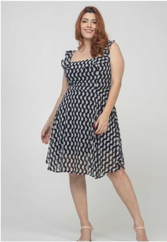 Vestido curto Letícia (estampado) - comprar online