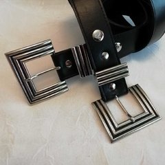 ZUMAIA - Cinturón con hebilla en niquel - 4cm - comprar online