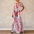 Vestido envelope floral - comprar online