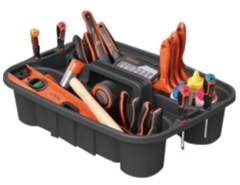 CANASTO DE PLASTICO DOBLE COMP. 39 cm. COD. 320208