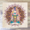 Placa Decorativa - Quadro em Azulejo - Medita Chakras