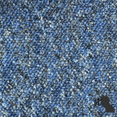 Carpete Beulieu Belgotex Colorstone - Blue 097 - Largura 3,66mt