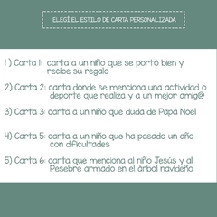 Carta de Santa Individual - comprar online