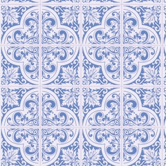 Papel De Parede Adesivo Azulejo Mosaico Azul - comprar online