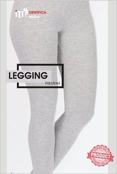 Calça Legging Cintura Alta Cotton Fitness | (Cinza Claro) | Ref: LEGL045 - Promoção !!!