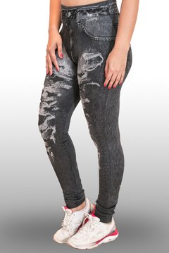 Calça Legging Jeans (Sublimada) | Ref: LJF026 - Promoção!!!