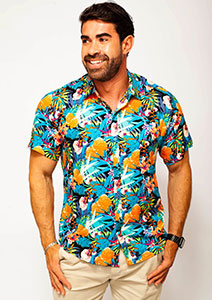 camisa havaiana carnaval